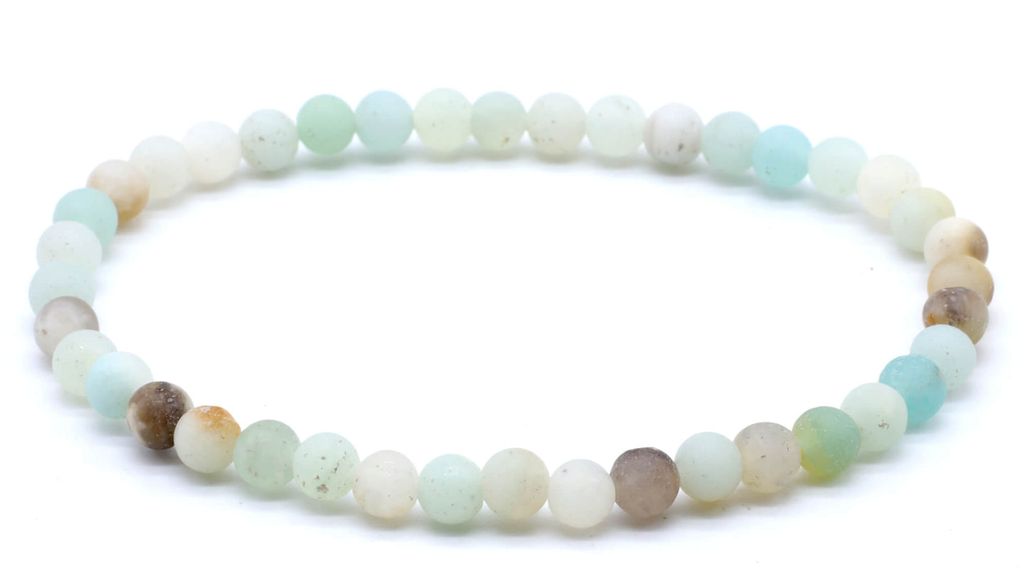 Bracciale Amazonite perle 4mm