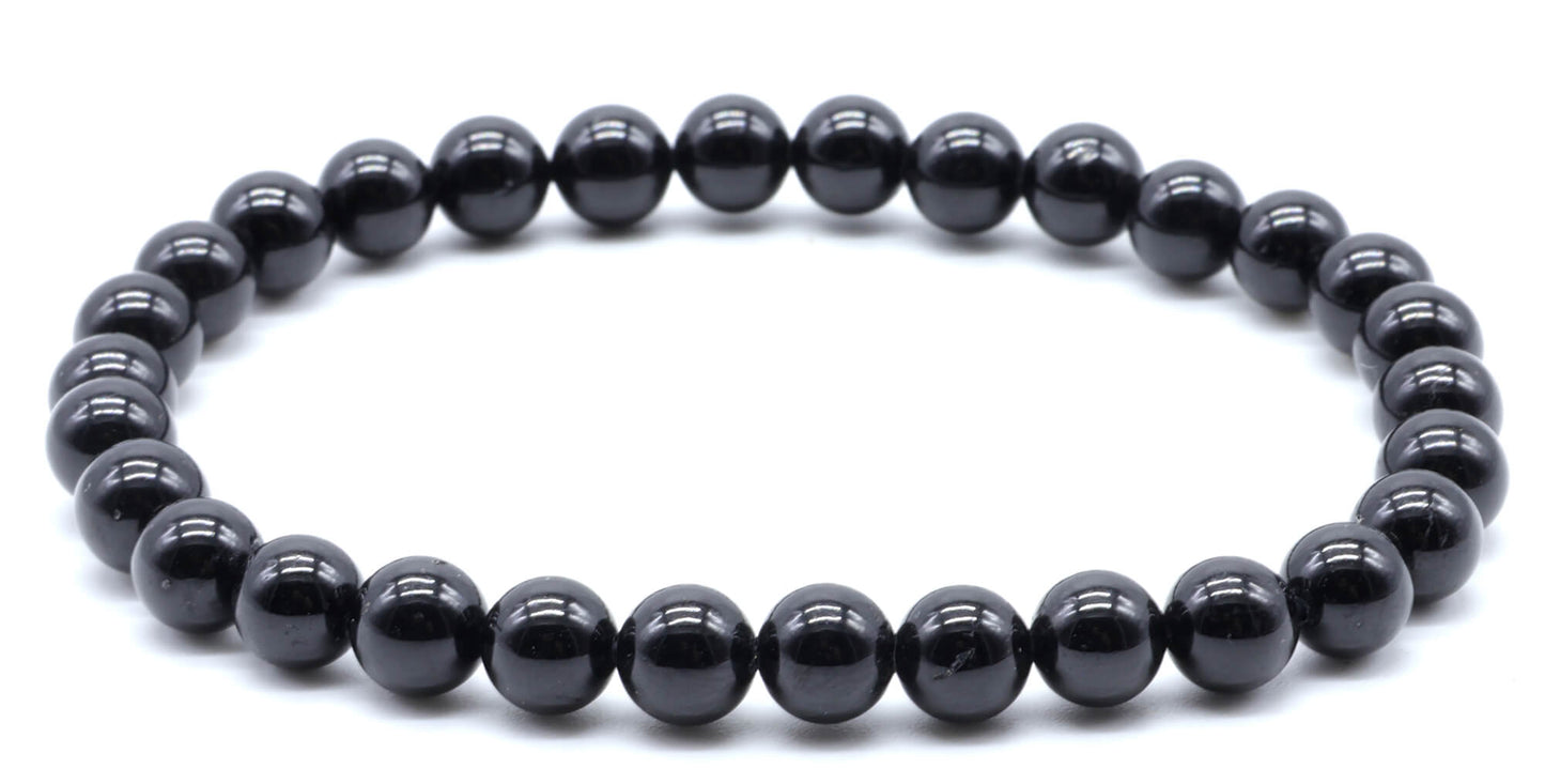 Bracciale in Tormalina Nera 6mm
