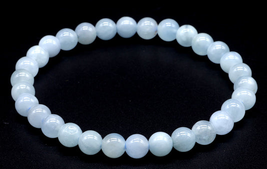 Bracciale Acquamarina 6mm