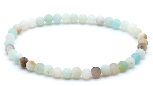 Bracciale Amazonite perle 4mm