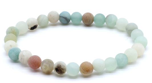 Bracciale Amazzonite multi 6mm