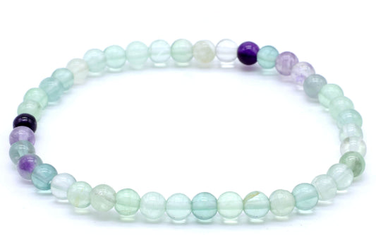 Bracciale Fluorite perles 4mm